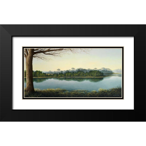 Peaceful Afternoon Black Modern Wood Framed Art Print with Double Matting by Nawrocke, Bruce