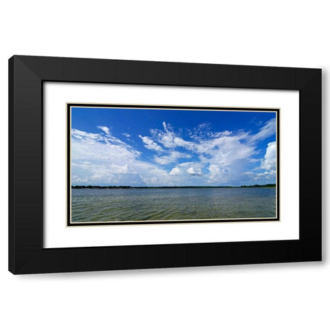 Beautiful Waters Black Modern Wood Framed Art Print with Double Matting by Nawrocke, Bruce