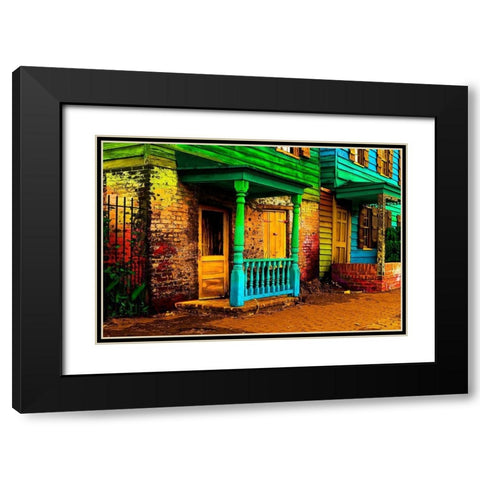 Savannah Black Modern Wood Framed Art Print with Double Matting by Mabat, Ynon