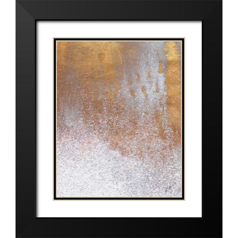 Gold Summer Woods I Black Modern Wood Framed Art Print with Double Matting by Mercado, M.