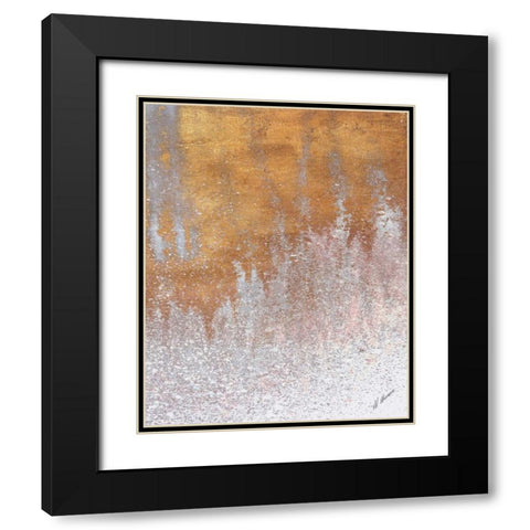 Gold Summer Woods II Black Modern Wood Framed Art Print with Double Matting by Mercado, M.