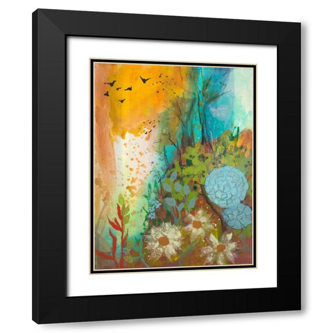 Dream Catcher Black Modern Wood Framed Art Print with Double Matting by Maria, Robin