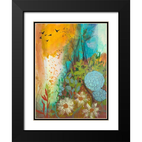 Dream Catcher Black Modern Wood Framed Art Print with Double Matting by Maria, Robin
