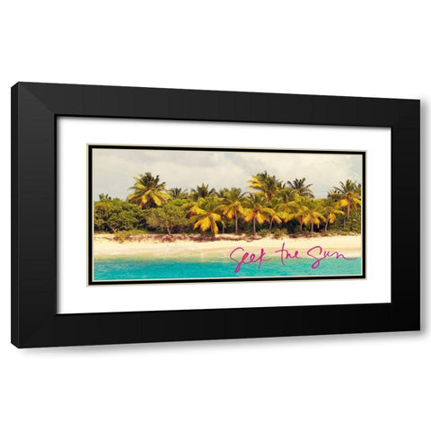 Seek The Sun Black Modern Wood Framed Art Print with Double Matting by Mansfield, Kathy
