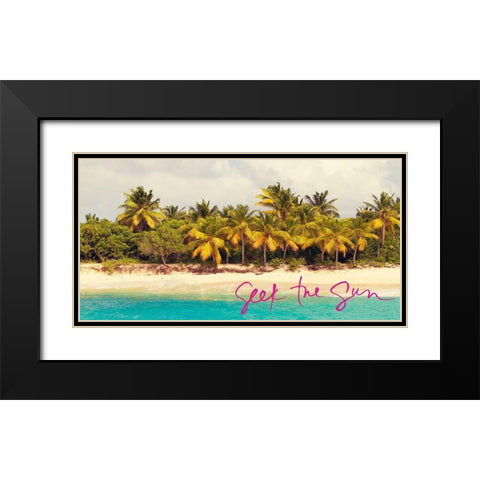 Seek The Sun Black Modern Wood Framed Art Print with Double Matting by Mansfield, Kathy