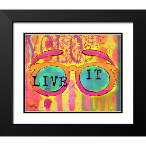 Sunglasses II Black Modern Wood Framed Art Print with Double Matting by Medley, Elizabeth