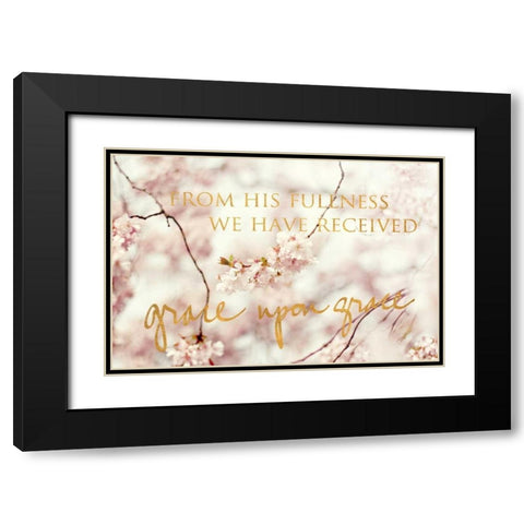 From His Fullness Black Modern Wood Framed Art Print with Double Matting by Gardner, Sarah