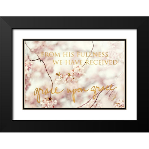From His Fullness Black Modern Wood Framed Art Print with Double Matting by Gardner, Sarah