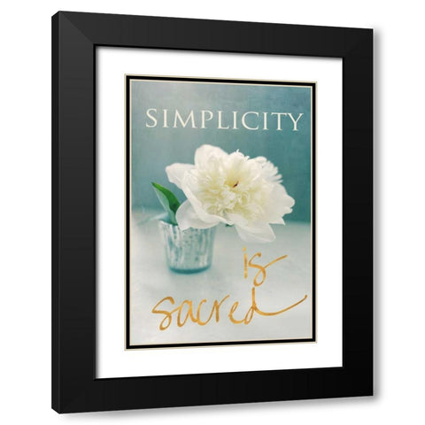 Spring Blossoms Black Modern Wood Framed Art Print with Double Matting by Gardner, Sarah