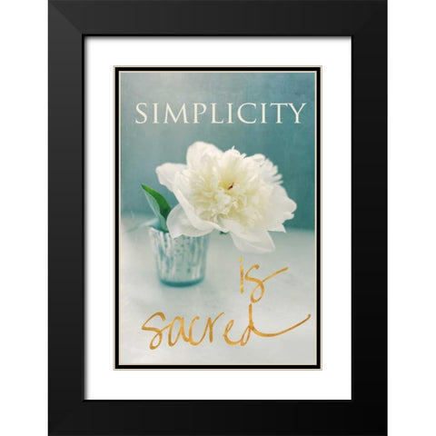 Spring Blossoms Black Modern Wood Framed Art Print with Double Matting by Gardner, Sarah