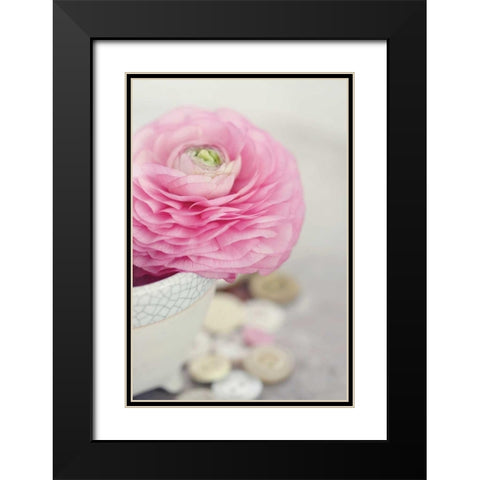 Softy Elegant II Black Modern Wood Framed Art Print with Double Matting by Gardner, Sarah