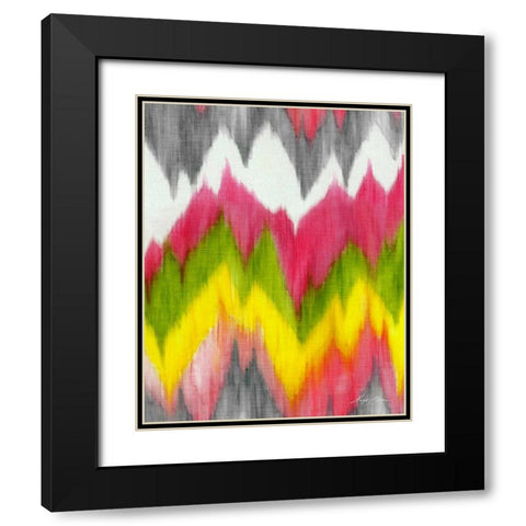 Vibrant Crests I Black Modern Wood Framed Art Print with Double Matting by Edwins, Hugo