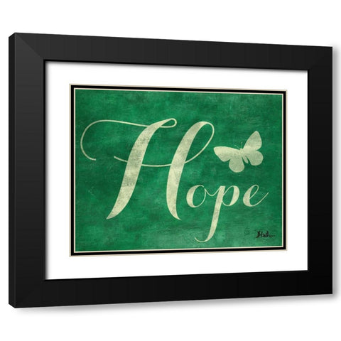 Hope and Dream I Black Modern Wood Framed Art Print with Double Matting by Pinto, Patricia