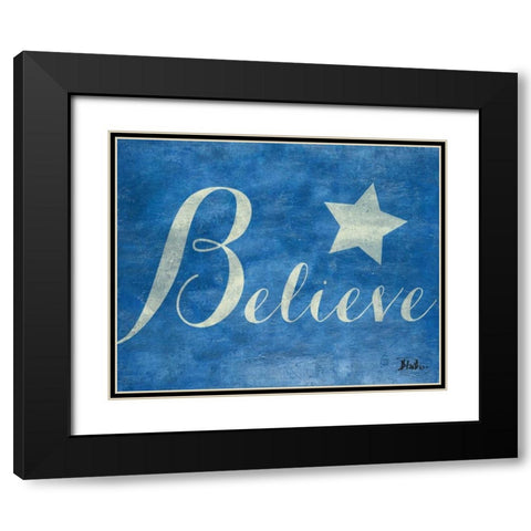 Create Believe II Black Modern Wood Framed Art Print with Double Matting by Pinto, Patricia