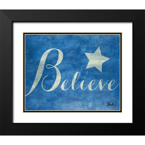 Create Believe II Black Modern Wood Framed Art Print with Double Matting by Pinto, Patricia