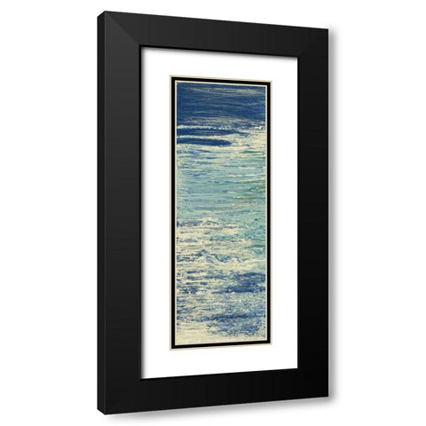 The Lake Panel I Black Modern Wood Framed Art Print with Double Matting by Mercado, M.