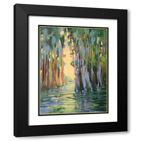 Through the Marsh I Black Modern Wood Framed Art Print with Double Matting by Slivka, Jane