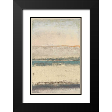 Mossy Abstract Black Modern Wood Framed Art Print with Double Matting by Loreth, Lanie