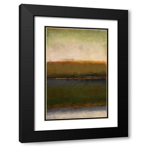 Mossy Landscape Black Modern Wood Framed Art Print with Double Matting by Loreth, Lanie