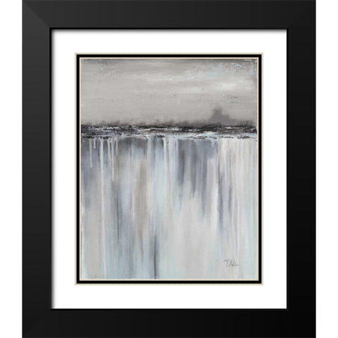 Muted Paysage II Black Modern Wood Framed Art Print with Double Matting by Pinto, Patricia