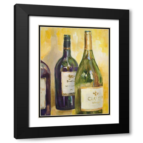 Time for Wine I Black Modern Wood Framed Art Print with Double Matting by Loreth, Lanie