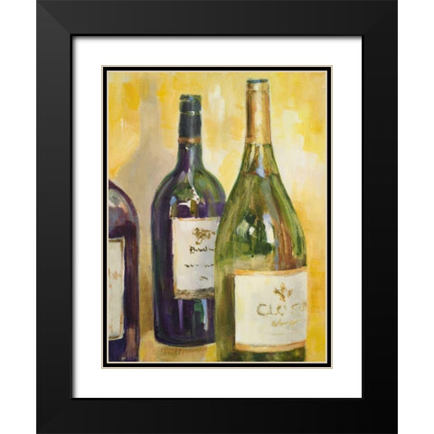 Time for Wine I Black Modern Wood Framed Art Print with Double Matting by Loreth, Lanie