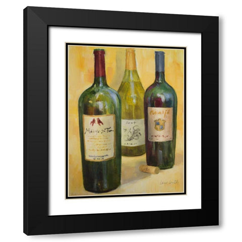 Time for Wine II Black Modern Wood Framed Art Print with Double Matting by Loreth, Lanie