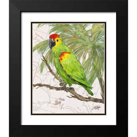 Another Bird in Paradise II Black Modern Wood Framed Art Print with Double Matting by DeRice, Julie