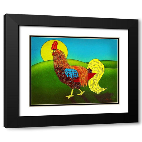 Bright and Early I Black Modern Wood Framed Art Print with Double Matting by Edwins, Hugo