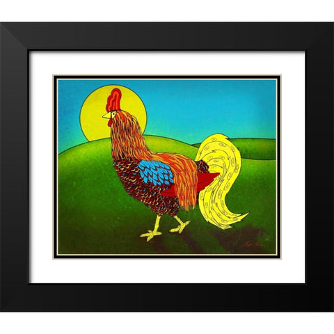Bright and Early I Black Modern Wood Framed Art Print with Double Matting by Edwins, Hugo