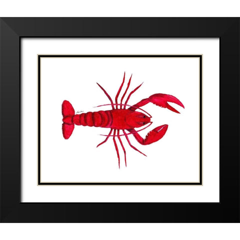 Pincher IV Black Modern Wood Framed Art Print with Double Matting by Edwins, Hugo