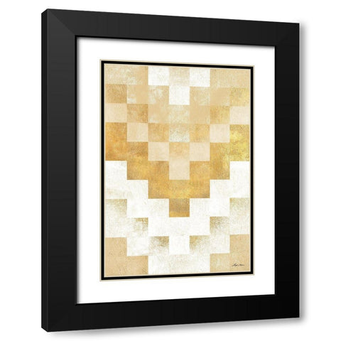 The Golden Path Black Modern Wood Framed Art Print with Double Matting by Edwins, Hugo