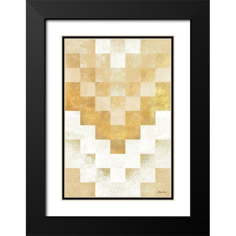 The Golden Path Black Modern Wood Framed Art Print with Double Matting by Edwins, Hugo