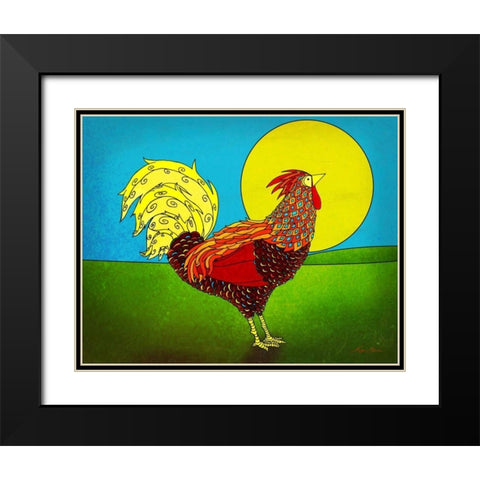 Bright and Early II Black Modern Wood Framed Art Print with Double Matting by Edwins, Hugo