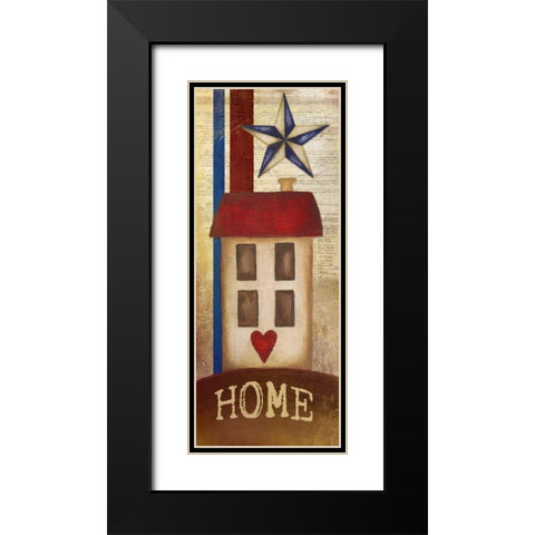 Welcome Home America II Black Modern Wood Framed Art Print with Double Matting by Medley, Elizabeth