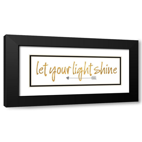 Light I Black Modern Wood Framed Art Print with Double Matting by SD Graphics Studio