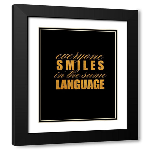 Smile Imagine I Black Modern Wood Framed Art Print with Double Matting by Studio, SD Graphics