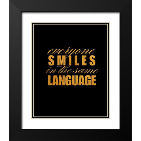 Smile Imagine I Black Modern Wood Framed Art Print with Double Matting by Studio, SD Graphics