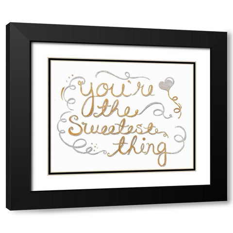 You are My Favorite II Black Modern Wood Framed Art Print with Double Matting by SD Graphics Studio