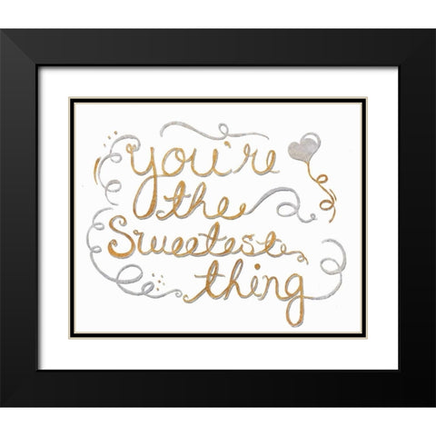 You are My Favorite II Black Modern Wood Framed Art Print with Double Matting by SD Graphics Studio
