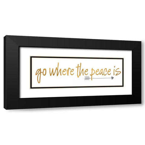 Light II Black Modern Wood Framed Art Print with Double Matting by SD Graphics Studio