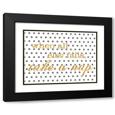 Life II Black Modern Wood Framed Art Print with Double Matting by SD Graphics Studio