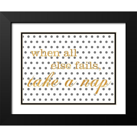 Life II Black Modern Wood Framed Art Print with Double Matting by SD Graphics Studio
