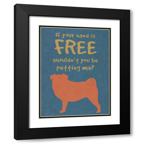 Deoge Says III Black Modern Wood Framed Art Print with Double Matting by Studio, Sd Graphics