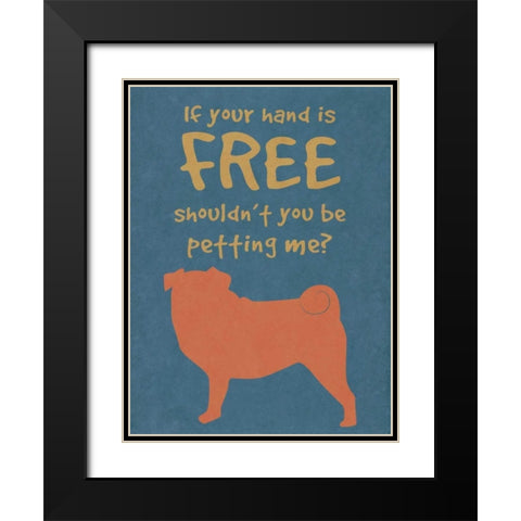 Deoge Says III Black Modern Wood Framed Art Print with Double Matting by Studio, Sd Graphics