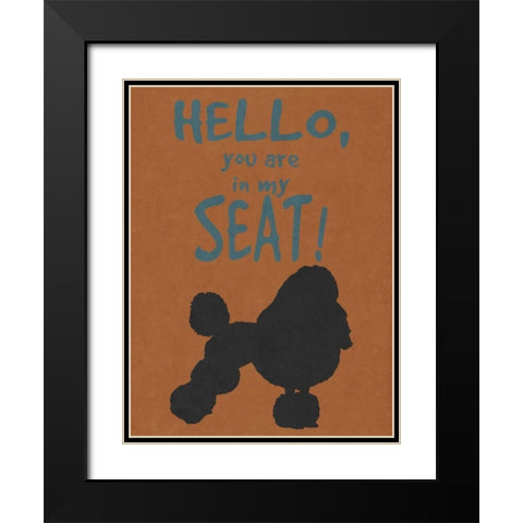 Deoge Says I Black Modern Wood Framed Art Print with Double Matting by Studio, Sd Graphics