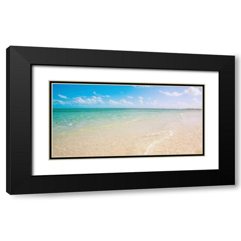 Sandy Paradise Black Modern Wood Framed Art Print with Double Matting by Bryant, Susan