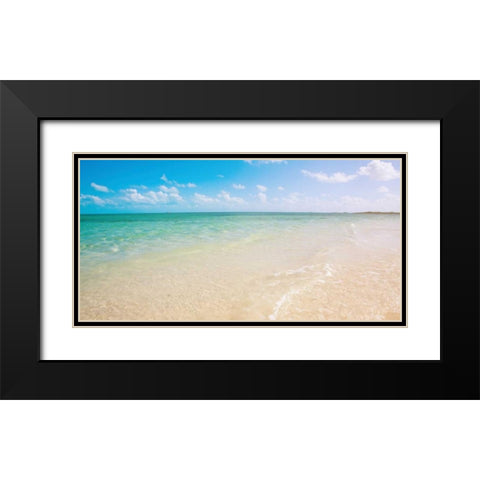 Sandy Paradise Black Modern Wood Framed Art Print with Double Matting by Bryant, Susan