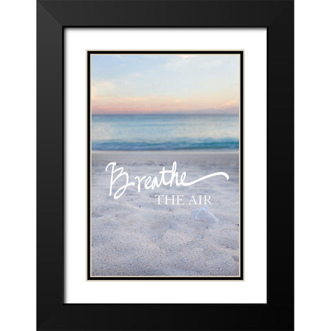 Breathe the Air Black Modern Wood Framed Art Print with Double Matting by Bryant, Susan