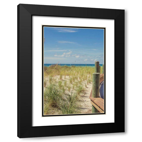 Coast Dock II Black Modern Wood Framed Art Print with Double Matting by Bryant, Susan